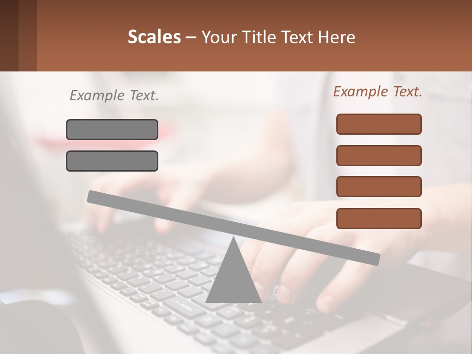 A Person Typing On A Laptop Computer PowerPoint Template