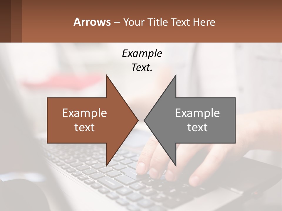 A Person Typing On A Laptop Computer PowerPoint Template