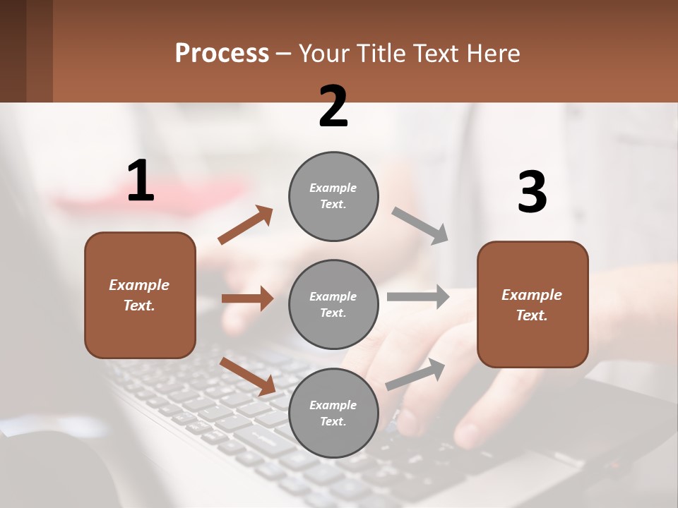 A Person Typing On A Laptop Computer PowerPoint Template