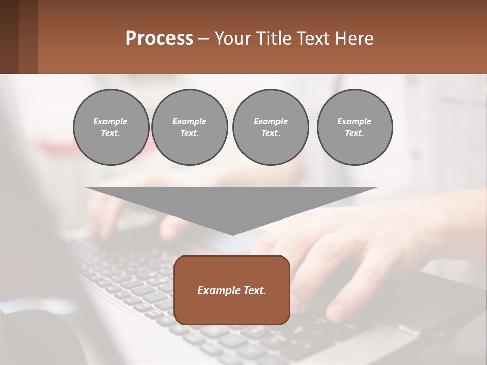 A Person Typing On A Laptop Computer PowerPoint Template
