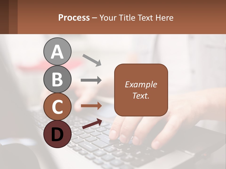 A Person Typing On A Laptop Computer PowerPoint Template