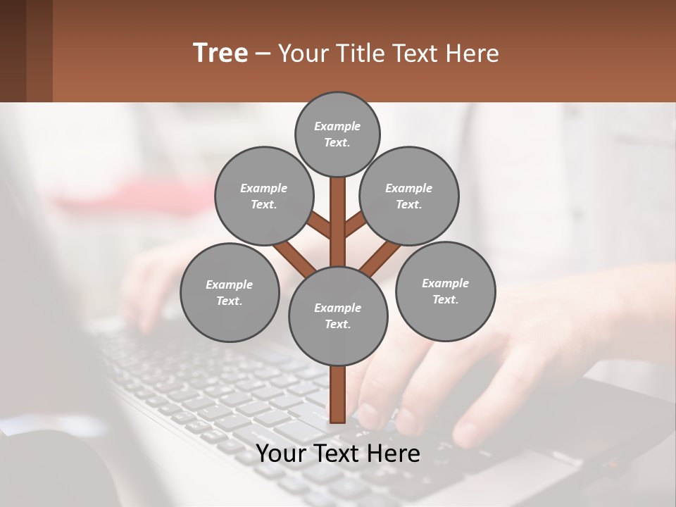 A Person Typing On A Laptop Computer PowerPoint Template