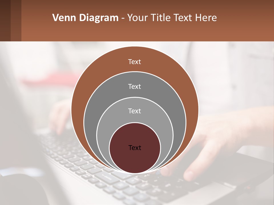 A Person Typing On A Laptop Computer PowerPoint Template