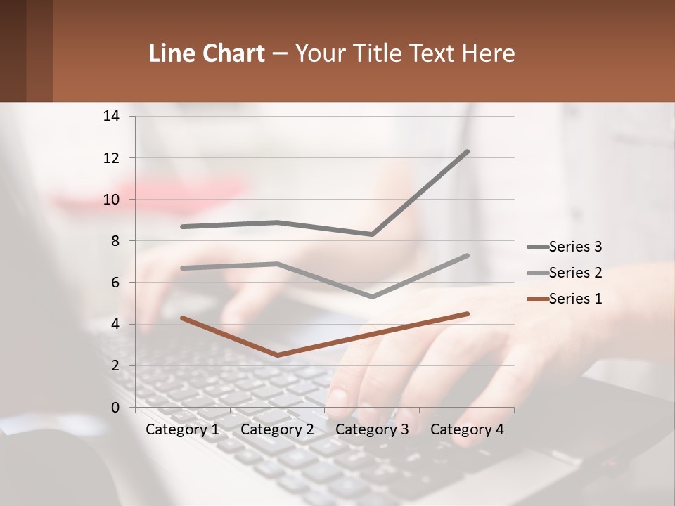 A Person Typing On A Laptop Computer PowerPoint Template