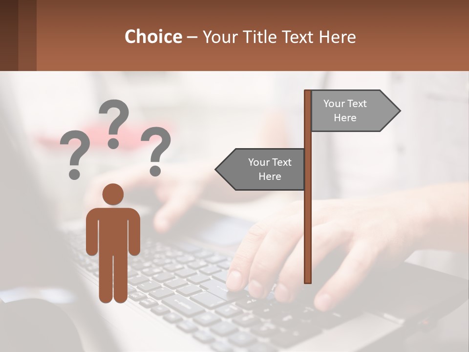 A Person Typing On A Laptop Computer PowerPoint Template