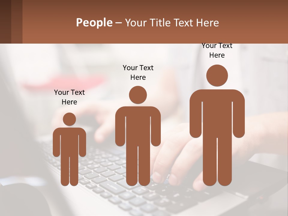 A Person Typing On A Laptop Computer PowerPoint Template