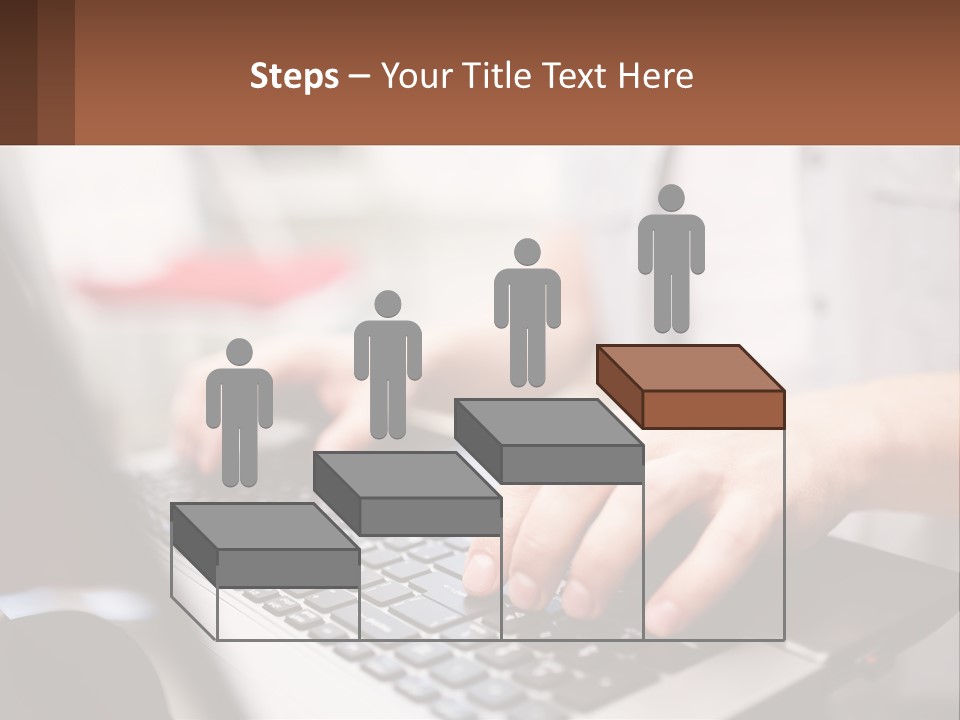A Person Typing On A Laptop Computer PowerPoint Template