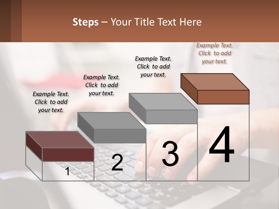 A Person Typing On A Laptop Computer PowerPoint Template