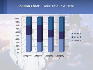 A Man Standing In Front Of A Rocket Ship PowerPoint Template