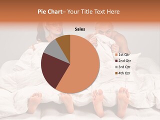 A Couple Of People Laying In Bed With Bunny Ears On Their Heads PowerPoint Template