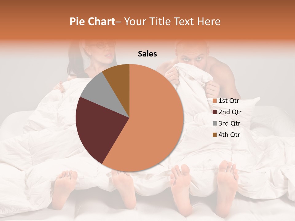 A Couple Of People Laying In Bed With Bunny Ears On Their Heads PowerPoint Template