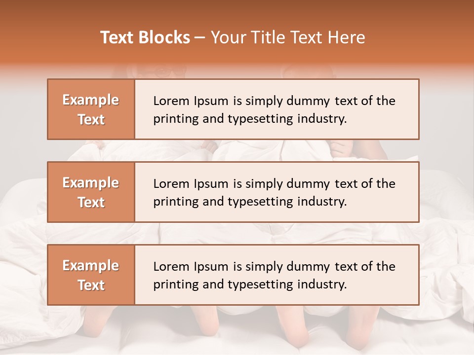 A Couple Of People Laying In Bed With Bunny Ears On Their Heads PowerPoint Template