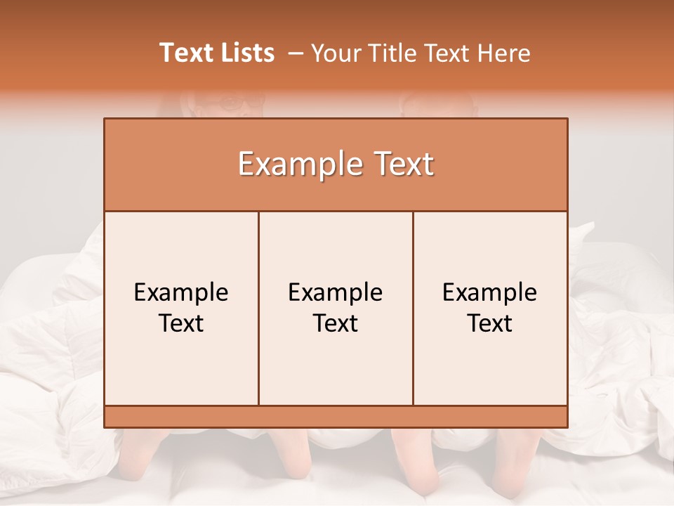 A Couple Of People Laying In Bed With Bunny Ears On Their Heads PowerPoint Template