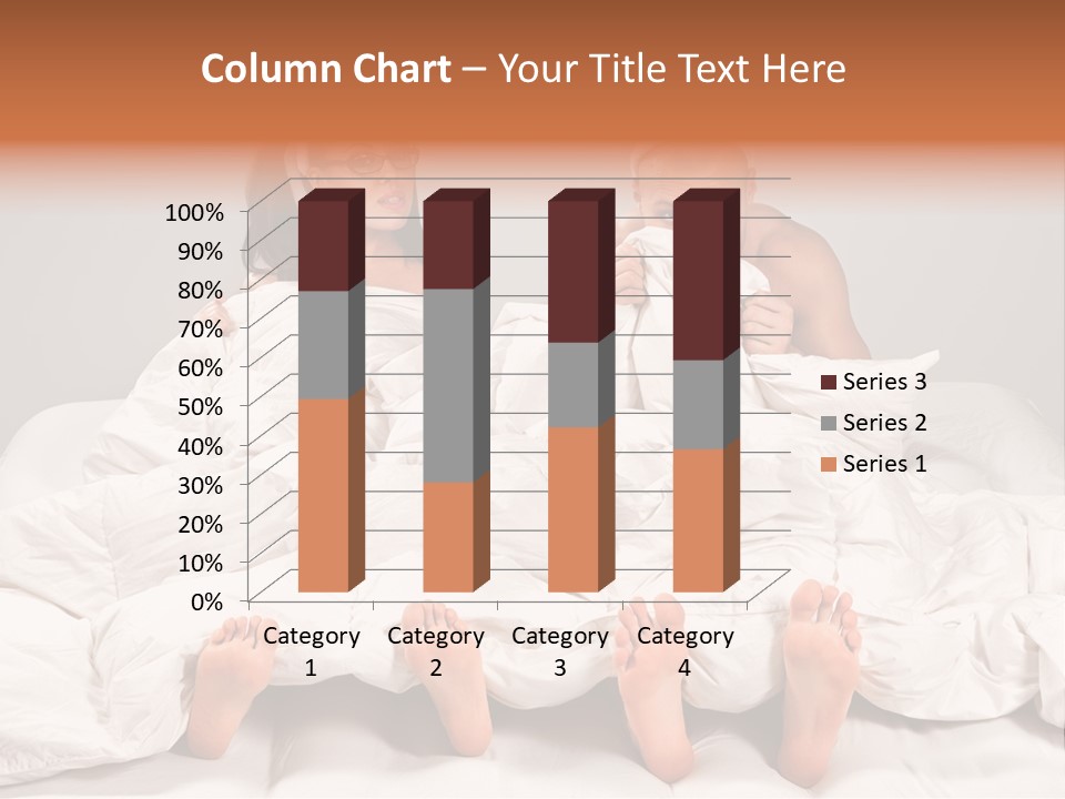 A Couple Of People Laying In Bed With Bunny Ears On Their Heads PowerPoint Template