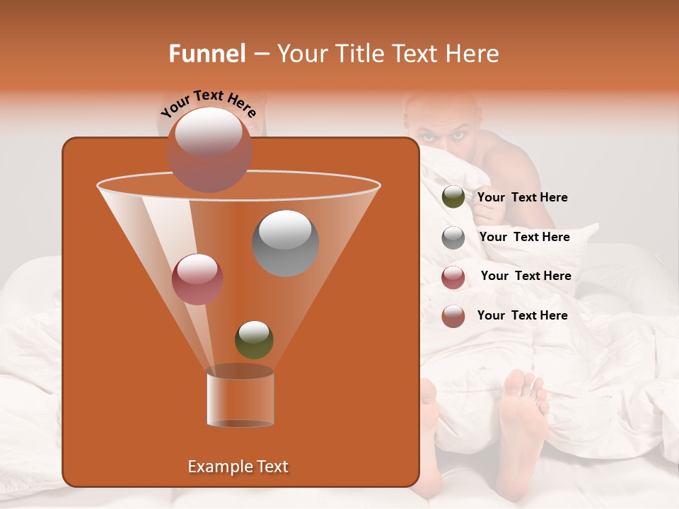 A Couple Of People Laying In Bed With Bunny Ears On Their Heads PowerPoint Template