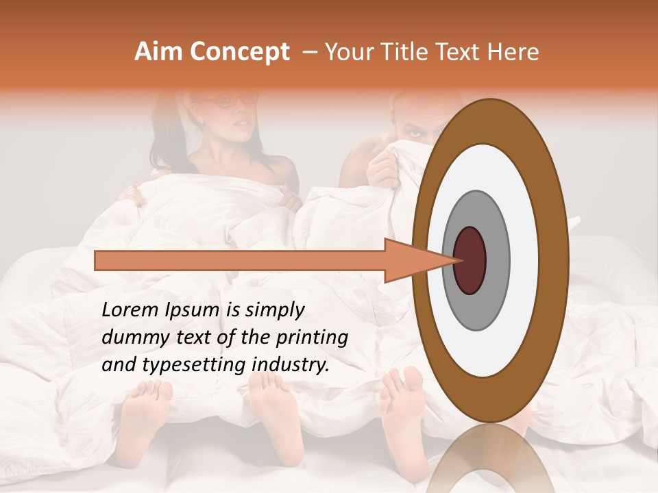 A Couple Of People Laying In Bed With Bunny Ears On Their Heads PowerPoint Template