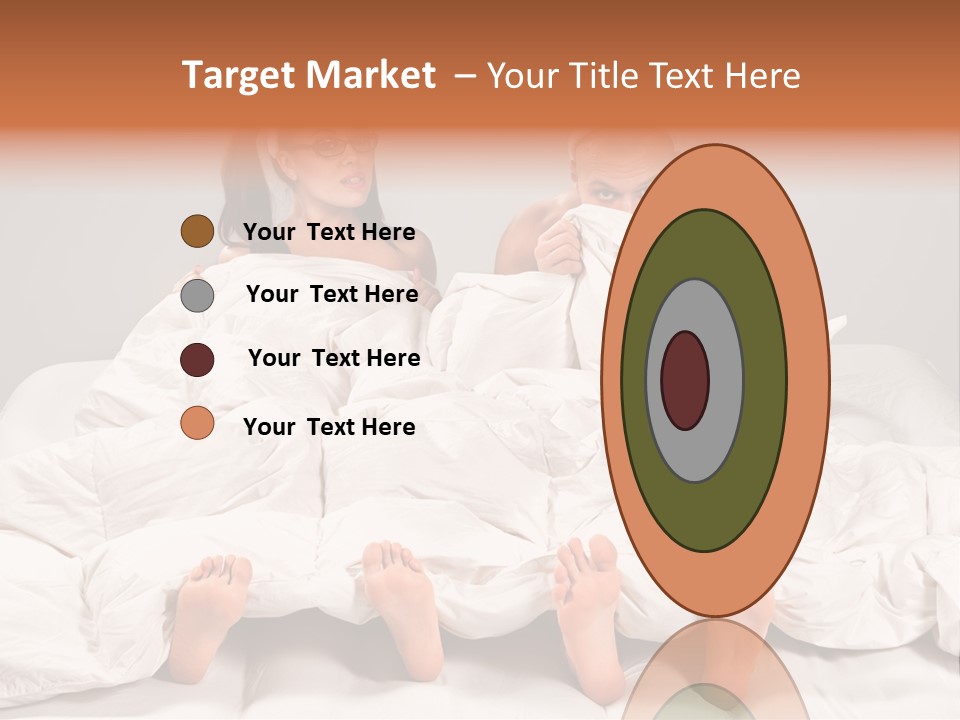 A Couple Of People Laying In Bed With Bunny Ears On Their Heads PowerPoint Template