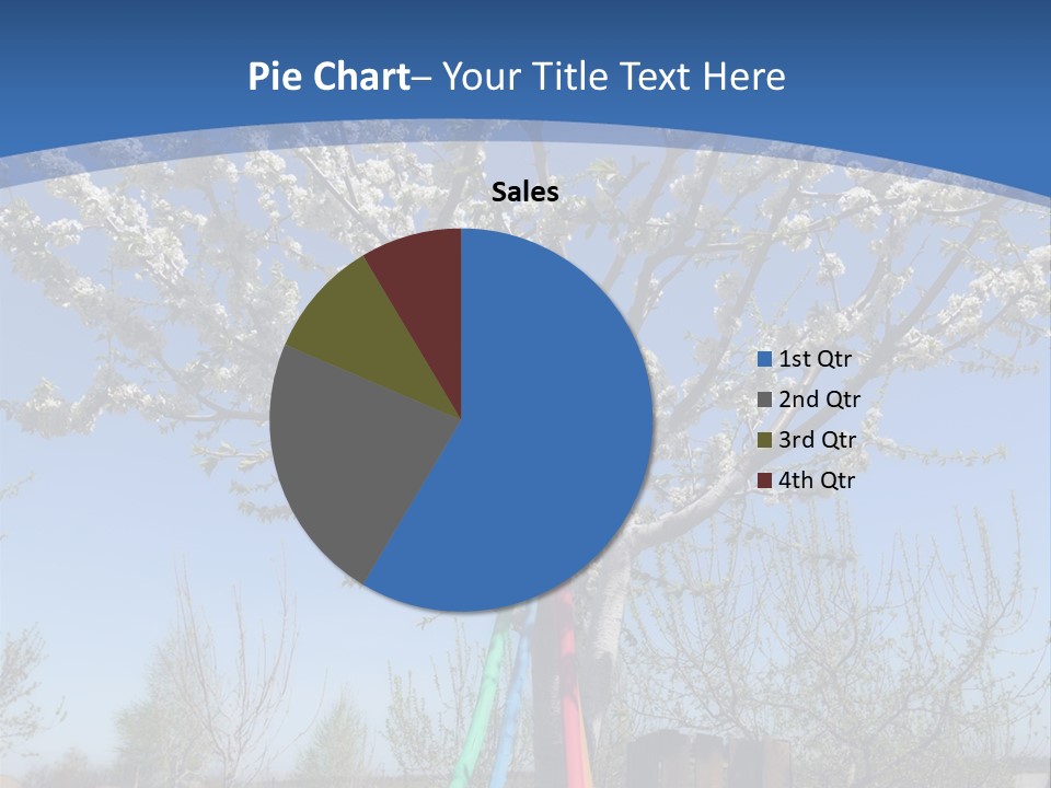 A Picture Of A Tree In The Middle Of A Field PowerPoint Template