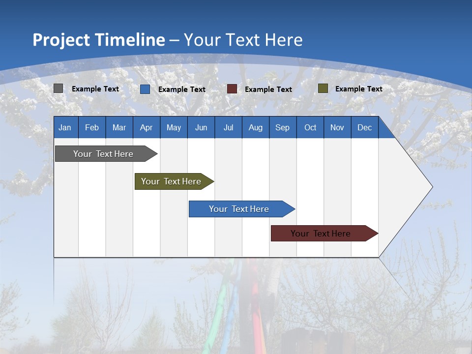 A Picture Of A Tree In The Middle Of A Field PowerPoint Template