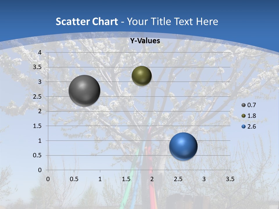 A Picture Of A Tree In The Middle Of A Field PowerPoint Template