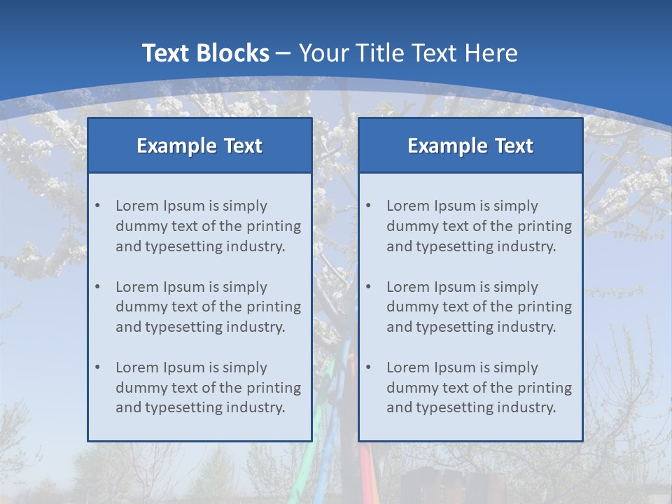 A Picture Of A Tree In The Middle Of A Field PowerPoint Template