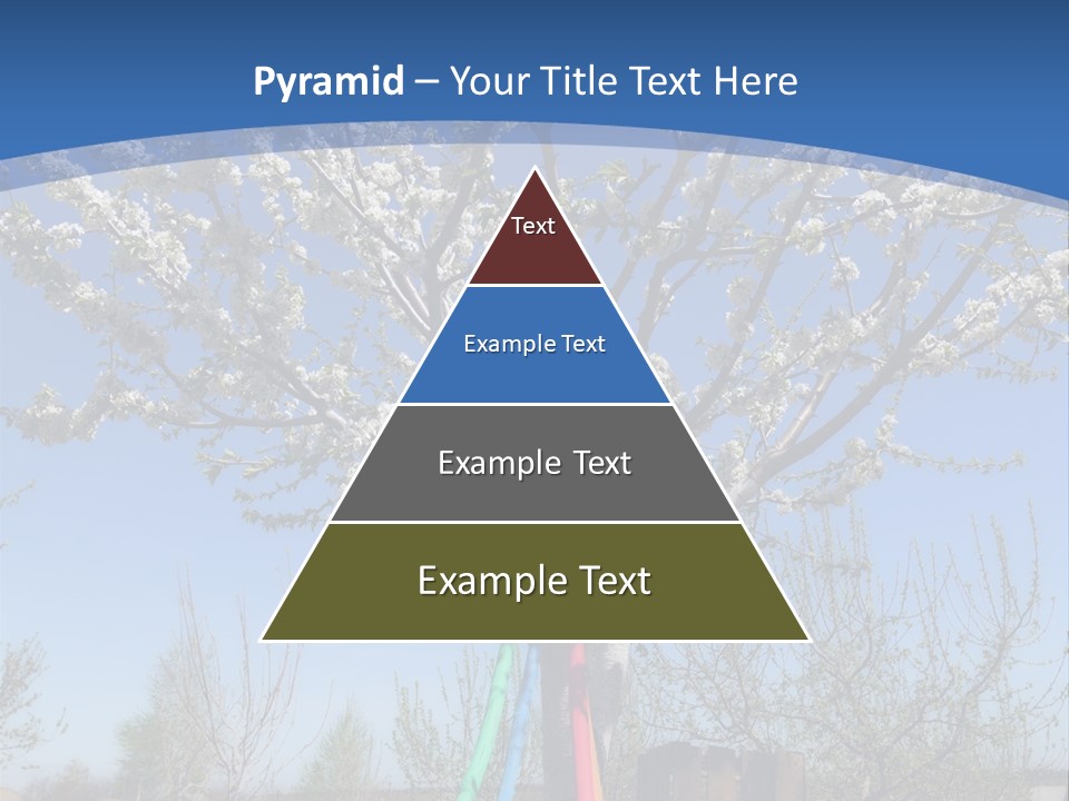 A Picture Of A Tree In The Middle Of A Field PowerPoint Template