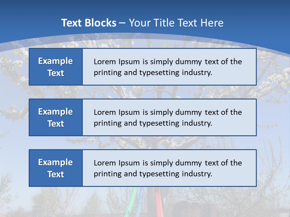 A Picture Of A Tree In The Middle Of A Field PowerPoint Template