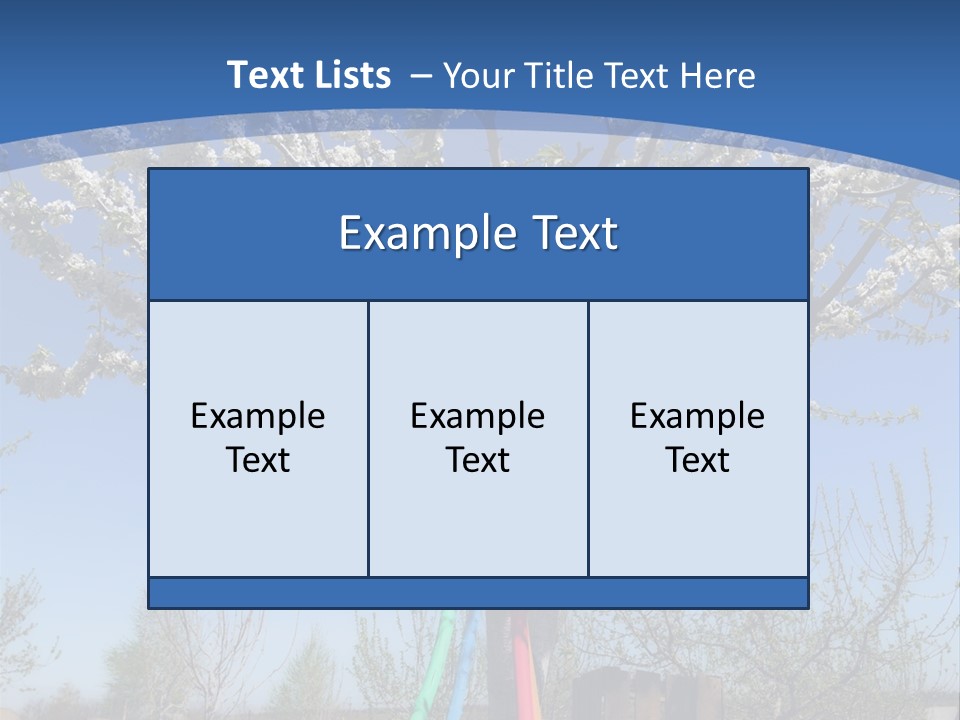 A Picture Of A Tree In The Middle Of A Field PowerPoint Template
