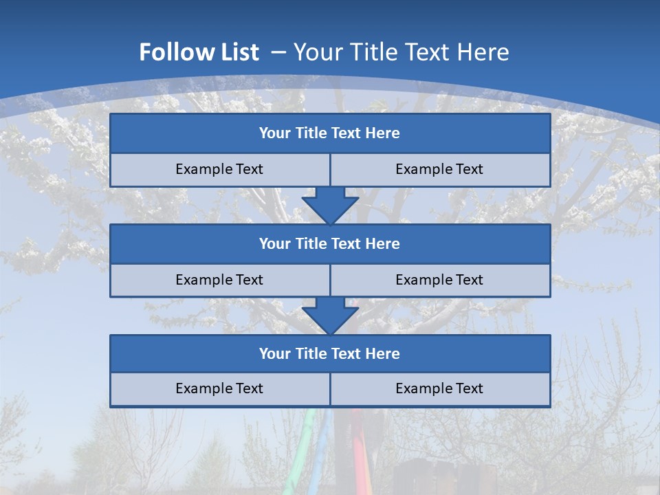 A Picture Of A Tree In The Middle Of A Field PowerPoint Template