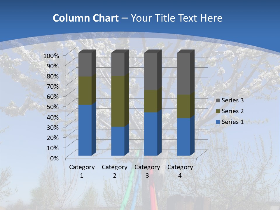 A Picture Of A Tree In The Middle Of A Field PowerPoint Template