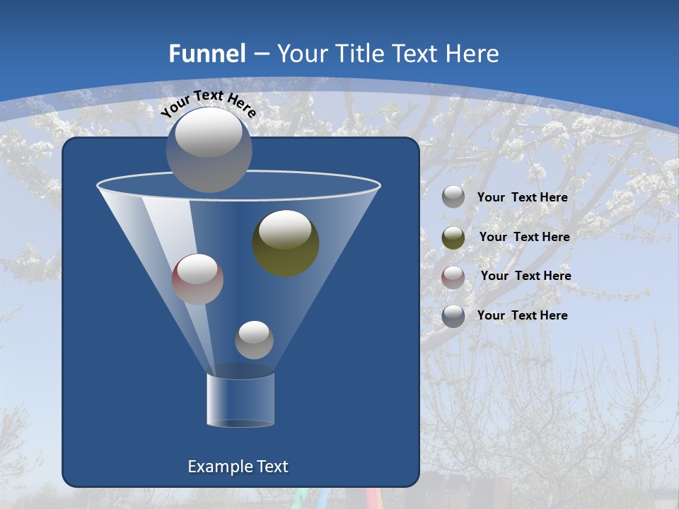 A Picture Of A Tree In The Middle Of A Field PowerPoint Template