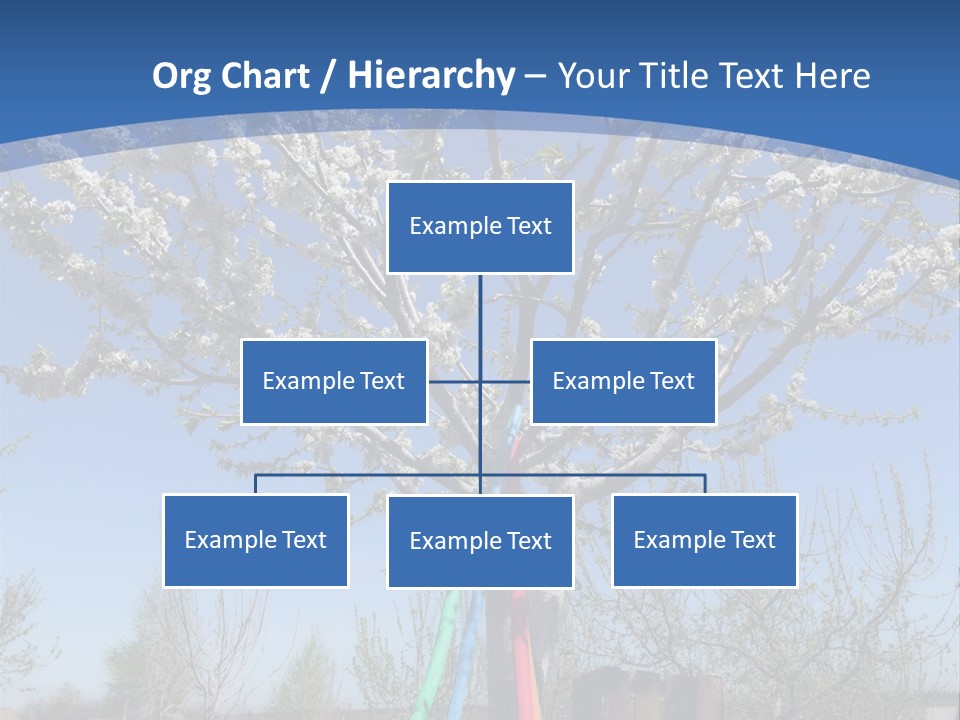A Picture Of A Tree In The Middle Of A Field PowerPoint Template