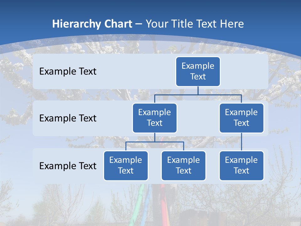 A Picture Of A Tree In The Middle Of A Field PowerPoint Template
