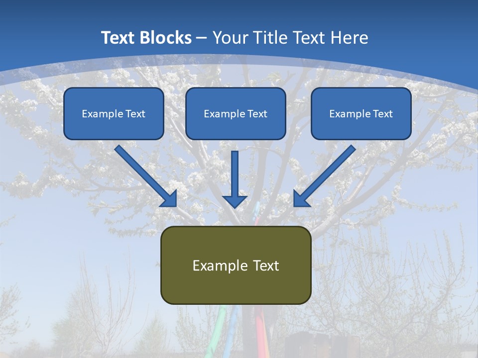 A Picture Of A Tree In The Middle Of A Field PowerPoint Template
