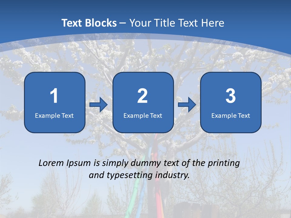 A Picture Of A Tree In The Middle Of A Field PowerPoint Template