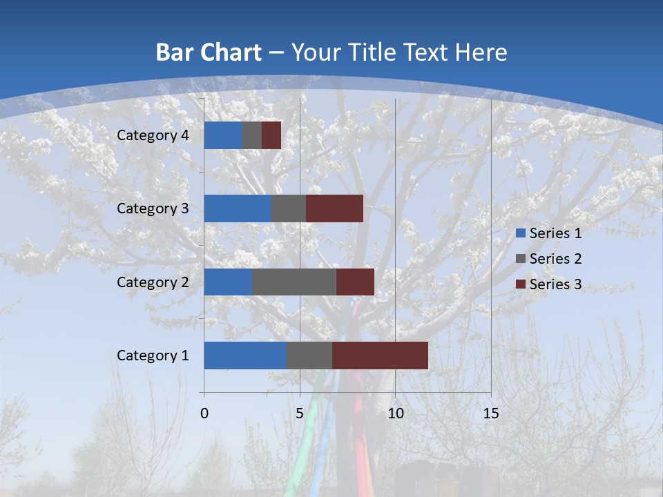 A Picture Of A Tree In The Middle Of A Field PowerPoint Template
