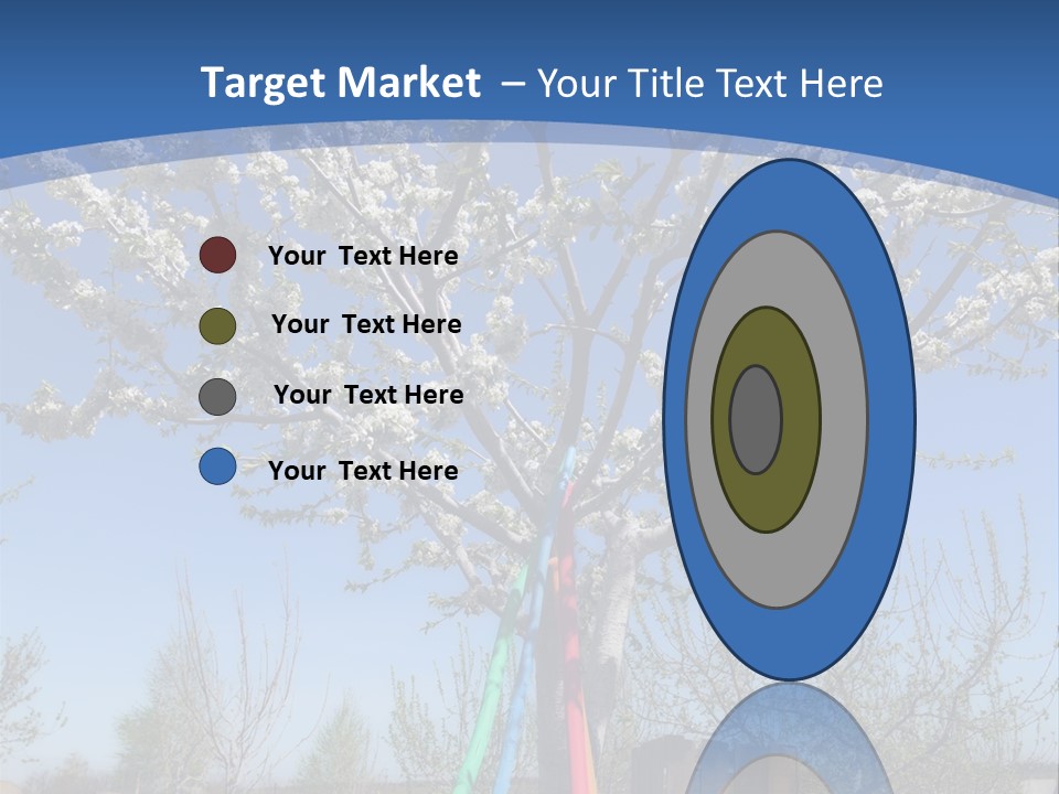 A Picture Of A Tree In The Middle Of A Field PowerPoint Template