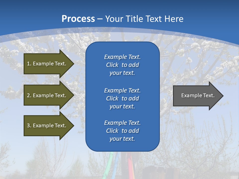 A Picture Of A Tree In The Middle Of A Field PowerPoint Template