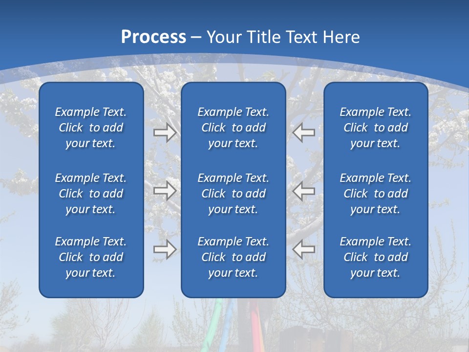 A Picture Of A Tree In The Middle Of A Field PowerPoint Template