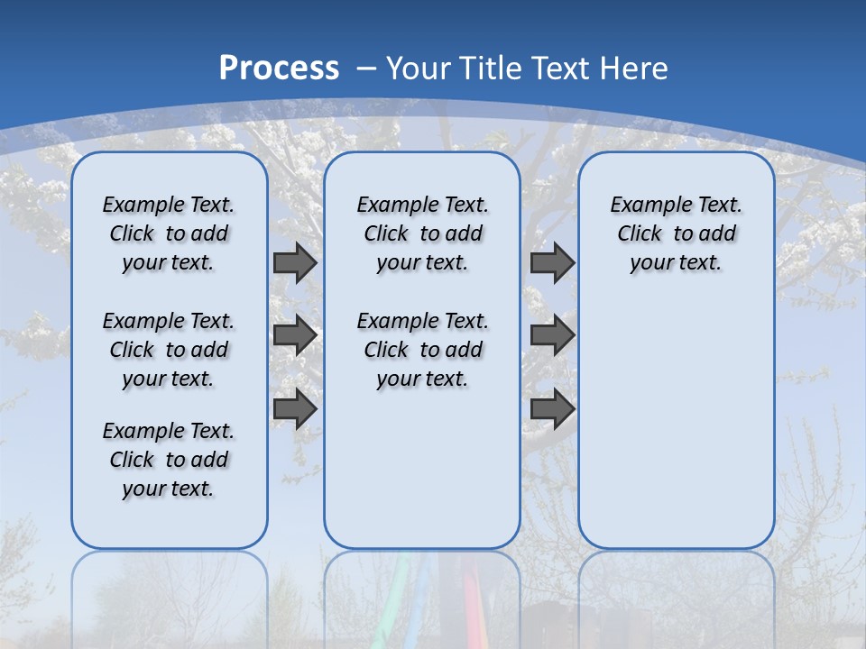 A Picture Of A Tree In The Middle Of A Field PowerPoint Template