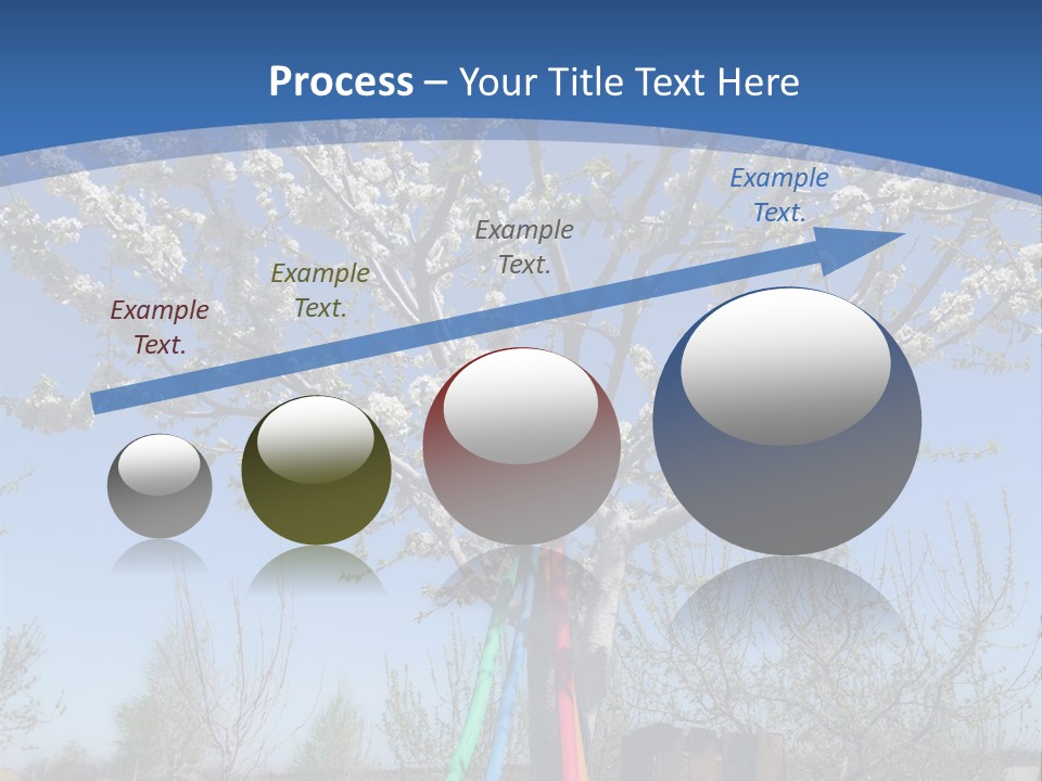 A Picture Of A Tree In The Middle Of A Field PowerPoint Template