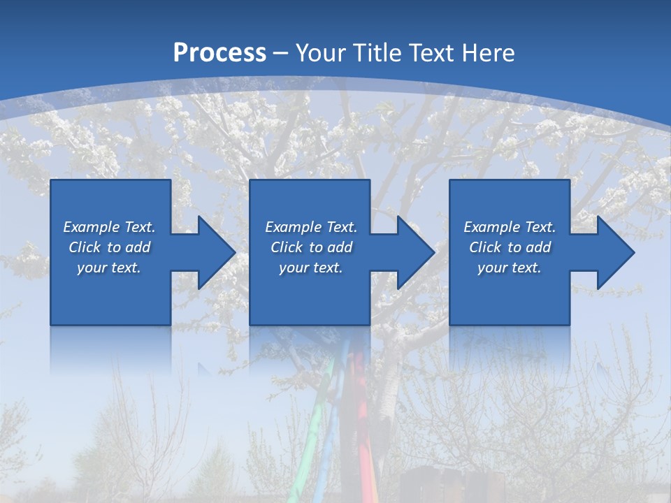 A Picture Of A Tree In The Middle Of A Field PowerPoint Template