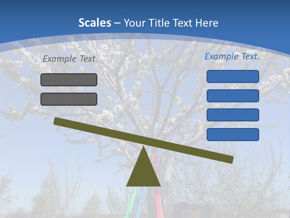 A Picture Of A Tree In The Middle Of A Field PowerPoint Template
