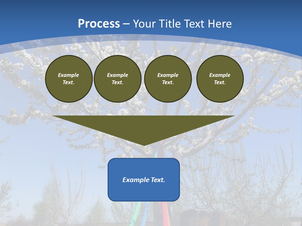 A Picture Of A Tree In The Middle Of A Field PowerPoint Template
