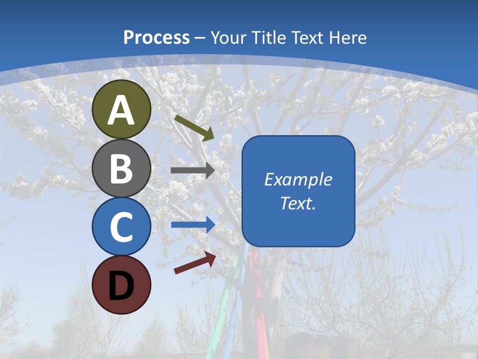 A Picture Of A Tree In The Middle Of A Field PowerPoint Template