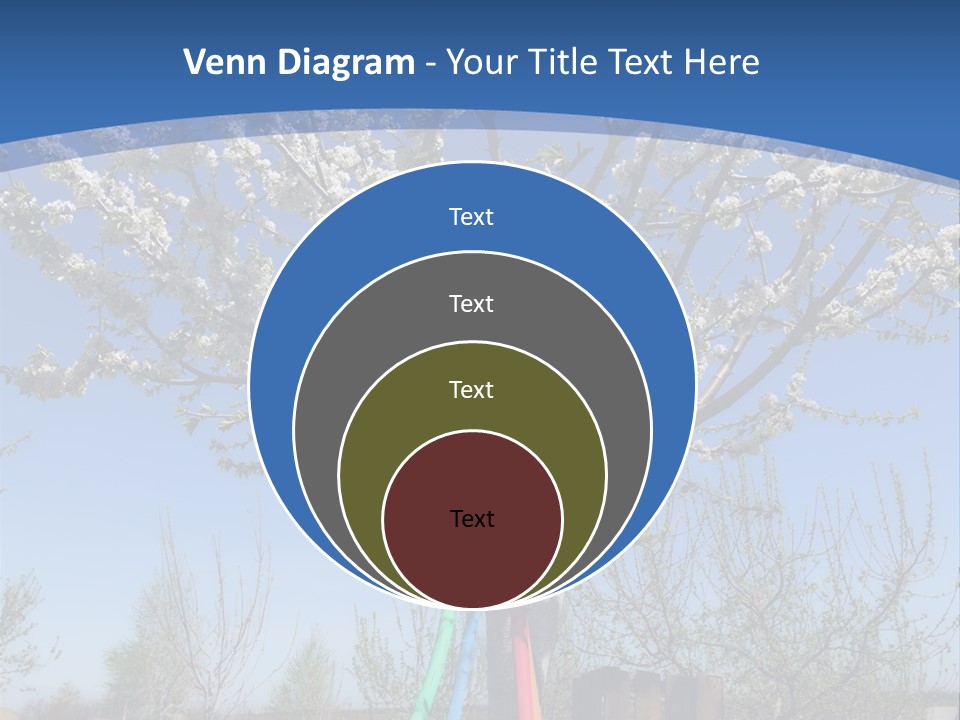 A Picture Of A Tree In The Middle Of A Field PowerPoint Template