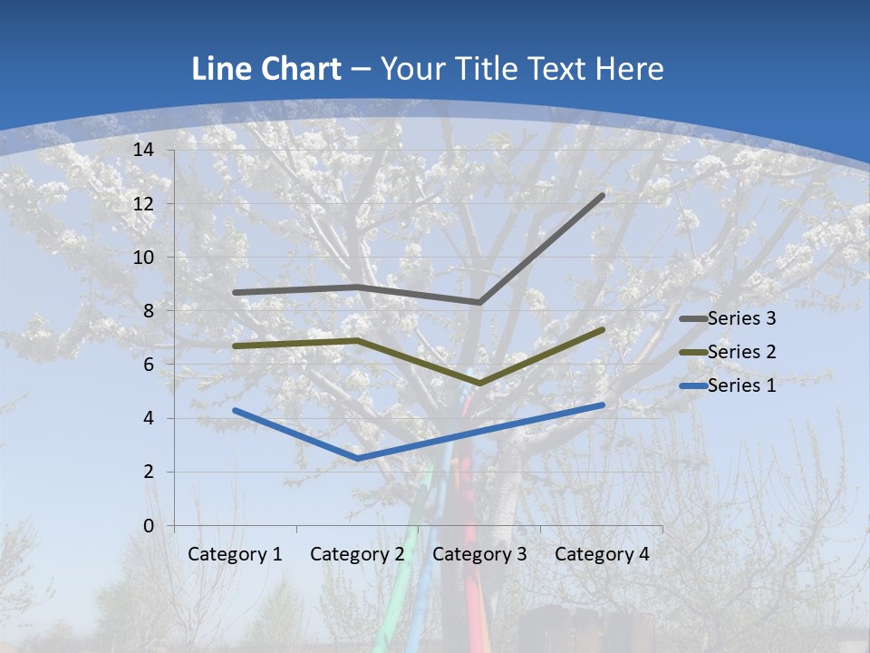 A Picture Of A Tree In The Middle Of A Field PowerPoint Template