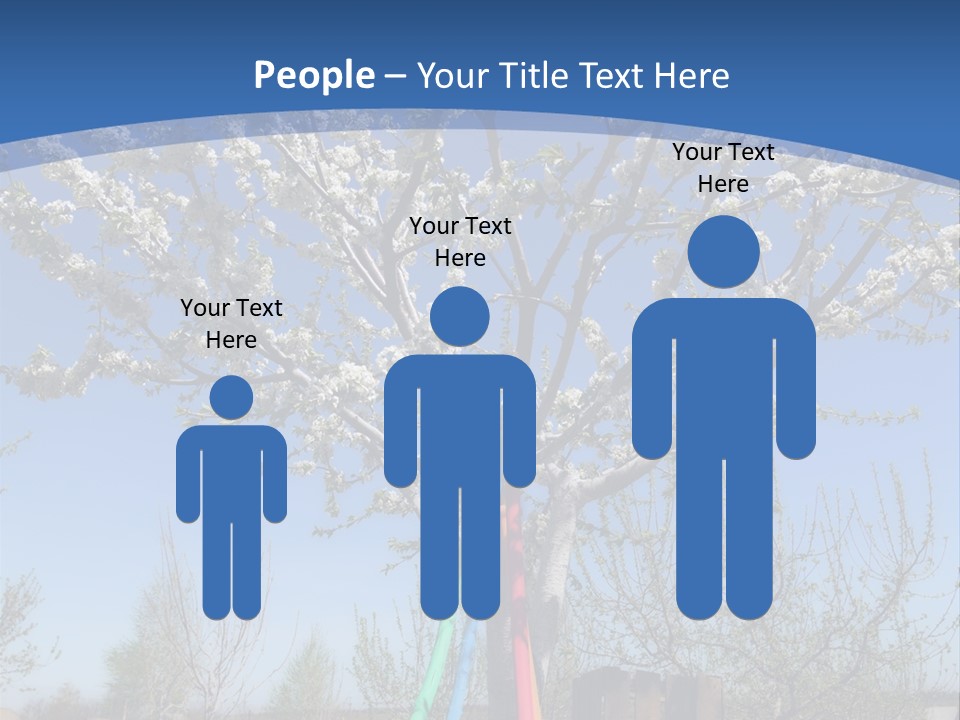 A Picture Of A Tree In The Middle Of A Field PowerPoint Template