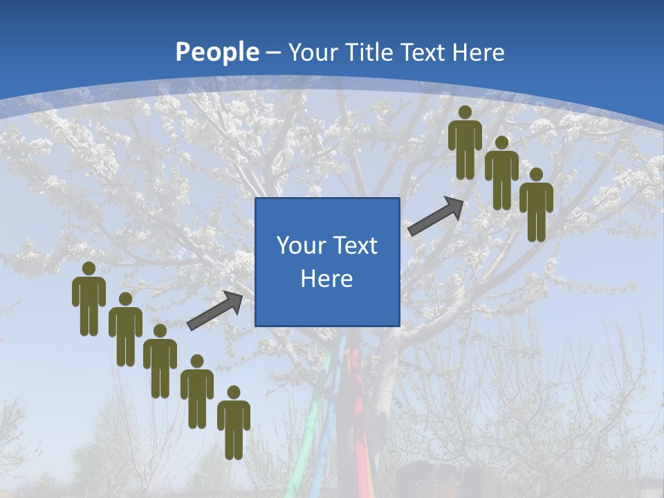 A Picture Of A Tree In The Middle Of A Field PowerPoint Template