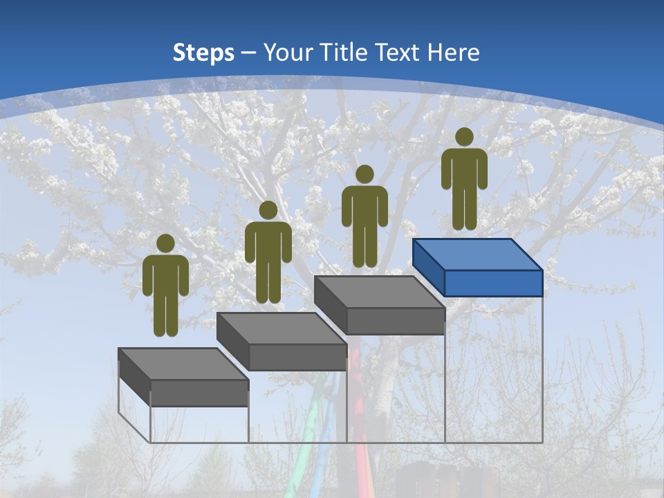 A Picture Of A Tree In The Middle Of A Field PowerPoint Template